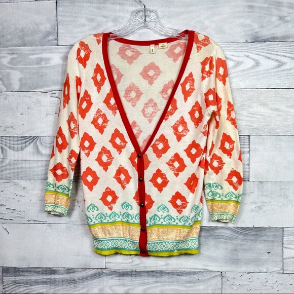 Anthropologie Sweaters - ❌SOLD❌Moth Patterned Cardigan Sweater